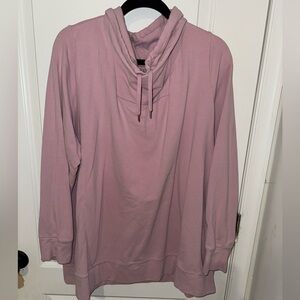 Pink Cowlneck Sweatshirt